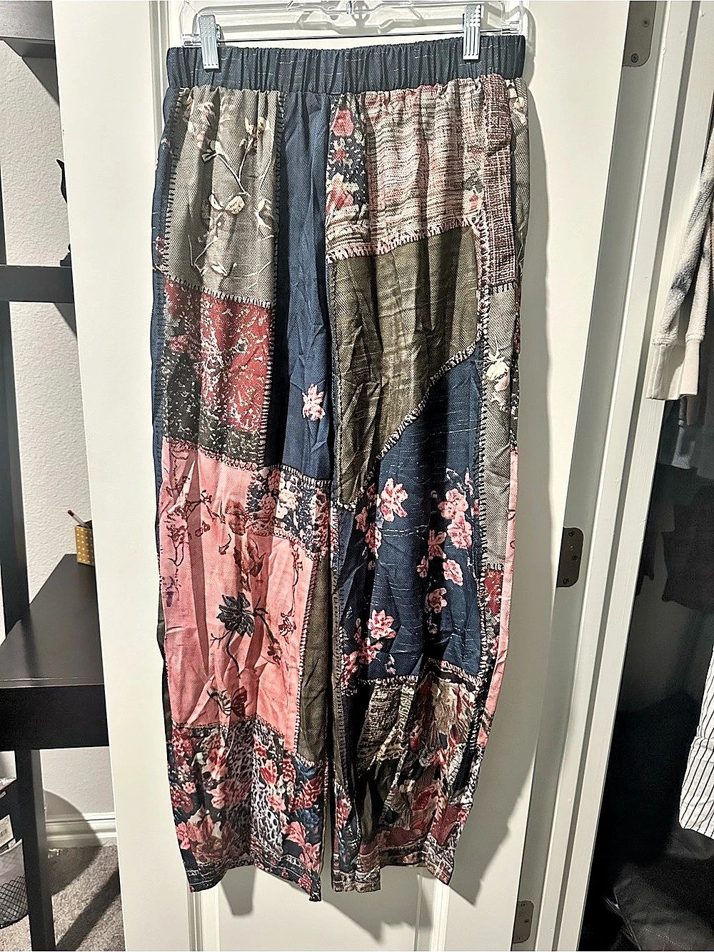SHEIN Patchwork Floral Pants